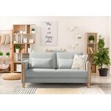 Niels Andersson ZOFA S POSTELJNO FUNKCIJO, srebrne barve, barve bukve les, tekstil | Shoptok.si