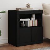  The Living Store Komoda z LED lučkami črna 60,5x37x67 cm - Komoda, (21457046) Cene