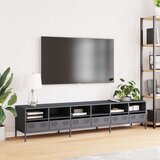 TV TV omarica, jeklo, antracitna, 202x39x43,5 cm | Shoptok.si