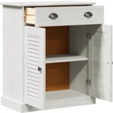 vidaXL Kupaonski ormar Bijela 68 x 34 x 80 cm Masivna borovina | shoptok.hr