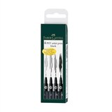 Faber-Castell Flomasteri Pitt 199, črni, (S, F, M, B), 4 komada | shoptok.hr