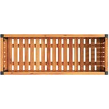  Vrtna sadilica 80 x 30 x 27,5 cm masivno bagremovo drvo i čelik | Eponuda.com
