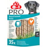 3 + 1 gratis! 4 x 8in1 grickalice za pse - Delights Pro Dental Twisted Sticks piletina, 140 kom. (4 x 190 g) Cijene