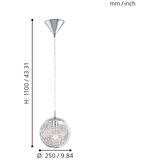 Eglo 93073 - visilica na sajli luberio 1xE27/60W/230V ø 25 cm | Eponuda.com