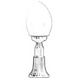 Opviq Vanjska zidna lampa BSU-68204-BSY-M1-K, 55 cm, IP65, E27, 40W, Crna | Eponuda.ba