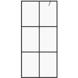 vidaXL Pregrada za tuširanje s prozirnim staklom ESG 90 x 195 cm crna | shoptok.hr