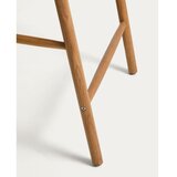 Kave Home Barski stol z nasloni za roke iz masivnega hrasta v naravni barvi (vi&amp;scaron;ina sedeža 65 cm) Derile &amp;ndash; Slike