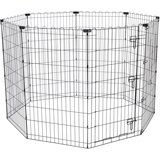 TIAKI visoka metalna ograda za štenad - 8 panela po Š 61 x V 106 cm | shoptok.hr