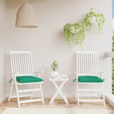 vidaXL Jastuci za stolice 2 kom zeleni 40 x 40 x 7 cm tkanina Oxford | shoptok.hr