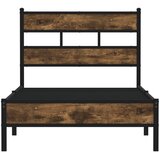  Metalni okvir kreveta bez madraca boja hrasta 107x203 cm | shoptok.hr