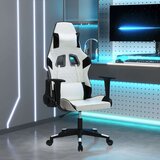 vidaXL Masažna igraća stolica bijelo-crna od umjetne kože | shoptok.hr