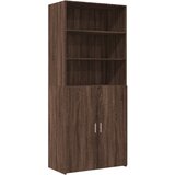 Maison Chic Visoka omara - Komoda - Predalnik rjavi hrast 80x42,5x185 cm inženirski les, (21718702) Cene