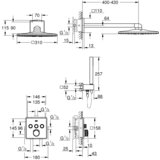 Grohe Smartcontrol ugradni tuš set 34712000 Cene