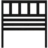  Uzglavlje za krevet crno 81 x 4 x 100 cm od masivne borovine | shoptok.hr