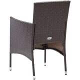  7-dijelni vrtni blagovaonski set s jastucima smeđi | shoptok.hr