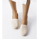 Gemre Beige openwork espadrilles Augusta | shoptok.hr