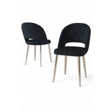 Hanah home set stolica (6 komada) pane anthracite chrome Cene