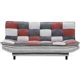 MID.YOU ZOFA S POSTELJNO FUNKCIJO, srebrne barve, barve gozdnih sadežev, temno siva tekstil, leseni material | Shoptok.si