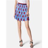 Versace Jeans Couture Blue Ladies Floral Pleated Skirt - Women | shoptok.hr