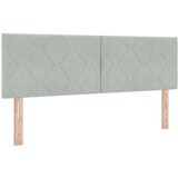 vidaXL Naslon za glavu Dizajn Dijamantnih Blokova Svjetlosiva 140 cm Samet | shoptok.hr
