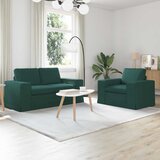  Set sofe 2 pcs Tamnozelena 162 x 80 x 82 cm tkanina | shoptok.hr
