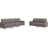 vidaXL 2-dijelni set sofa smeđesivi od tkanine Cijene