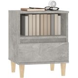  Nočna omarica betonsko siva 40x35x50 cm, (20730350) | Shoptok.si