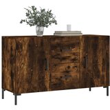  Komoda boja dimljenog hrasta 100 x 36 x 60 cm konstruirano drvo | shoptok.hr