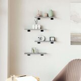  Zidne police 4 kom boja hrasta 40x10x1 5 cm konstruirano drvo | shoptok.hr