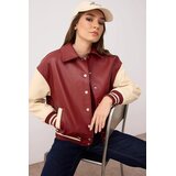 TRENDYOLMILLA ženska jakna model Twoaw26Mo00006, bordo-krem / Višebojna Cene
