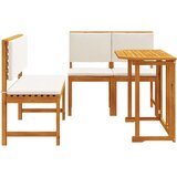  4-delni vrtni jedilni set iz trdnega akacijevega lesa | Shoptok.si