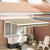 vidaXL Samodejna retraktibilna tenda zelena in rumena 300x250 cm, zamenjava za tenda tkanina za okvir 3x2,5 m zelena in rumena Cene