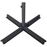  Zunanji senčnik z aluminijastim drogom 500 cm črn | Shoptok.si