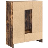  Komoda s predali in vrati, dimljeni hrast, 73x31x90 cm | Shoptok.si