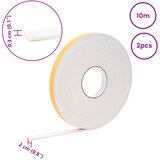  Samoljepljiva pjenasta traka 2 pcs Bijela 20mm x 10m CR pjena | shoptok.hr