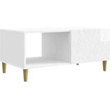 vidaXL Stolić za kavu Bijela visokog sjaja 90 x 50 x 40 cm - Bijela visokog sjaja | shoptok.hr