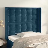  Uzglavlje s ušima tamnoplavo 103x16x118/128 cm baršunasto | shoptok.hr