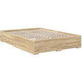  Okvir za krevet s uzglavljem Sonoma hrast 140 x 190 cm | shoptok.hr