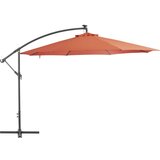  Previsni senčnik z aluminijastim drogom 350 cm terakota | Shoptok.si
