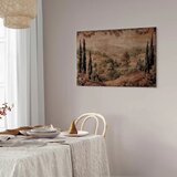  Slika - Mediterranean landscape - old tapestry with a hill and a lake 60x40 Standard | shoptok.hr