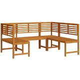  3-delni set klopi za vrt iz trde akacije | Shoptok.si