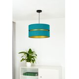  Duolla - Luster na sajli DUO 1xE27/15W/230V prečnik 40 cm tirkizna/zlatna | Eponuda.com