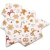Dakls Bijeli staklen tanjur s božićnim motivom za serviranje Gingerbread – | shoptok.hr