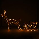  Svjetlosna dekoracija - sob s sanjkama, 264 LED dioda | shoptok.hr