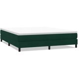 Krevet s boxspring oprugama bez madraca tamnozeleni 180x220 cm baršun - Tamnozelena 180 x 220 cm 25 cm | shoptok.hr