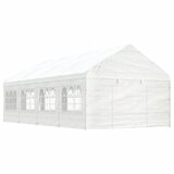 vidaXL Paviljon s streho bel 8,92x4,08x3,22 m polietilen Cene