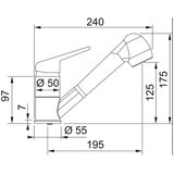 Franke slavina novara plus doccia 115.0347.111 hrom | Eponuda.com
