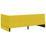  Kutni okvir kreveta s uzglavljem Žuta 90 cm x 190 cm Baršun | shoptok.hr