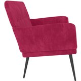  Klupa crvena boja vina 108 x 79 x 79 cm baršunasta | shoptok.hr