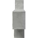  Zidna polica siva boja betona 167,5x18x68 cm konstruirano drvo | shoptok.hr